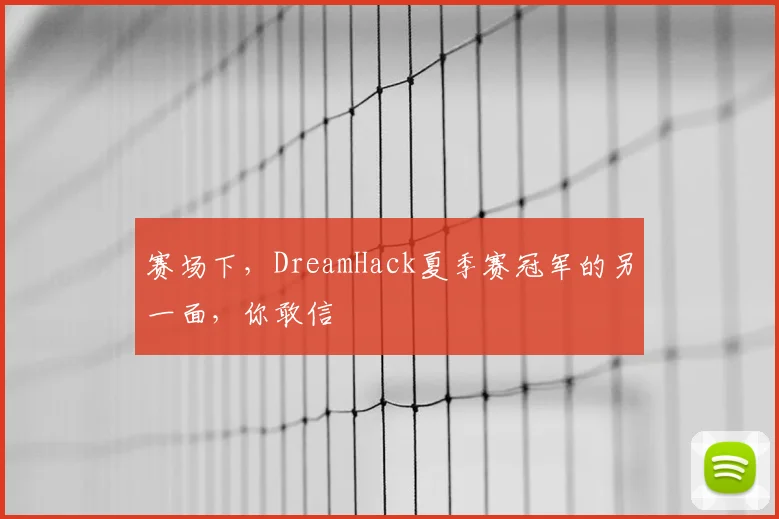 赛场下，DreamHack夏季赛冠军的另一面，你敢信